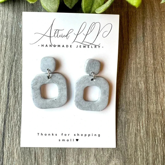 Altered Artistry Jewelry - #047 Handmade- Gray Stone